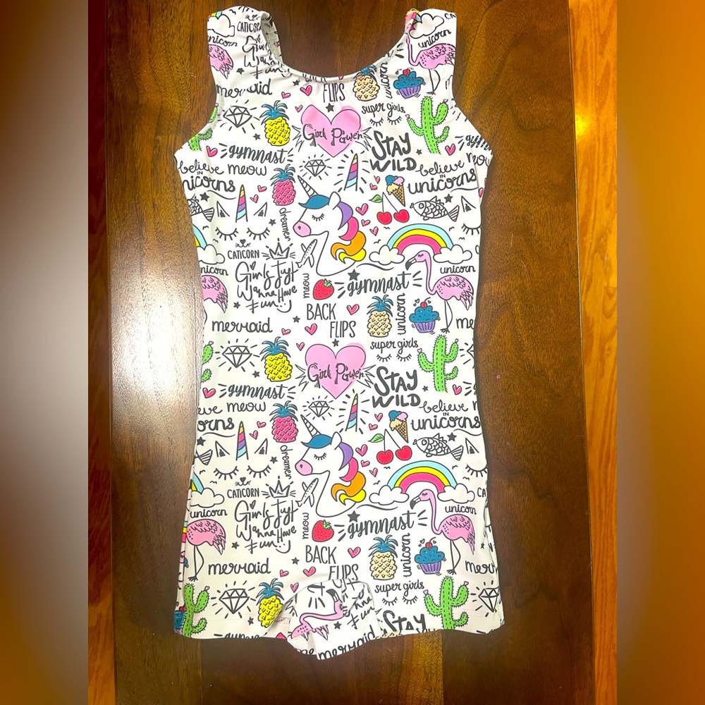 Destria Unicorn Doodles Leotard